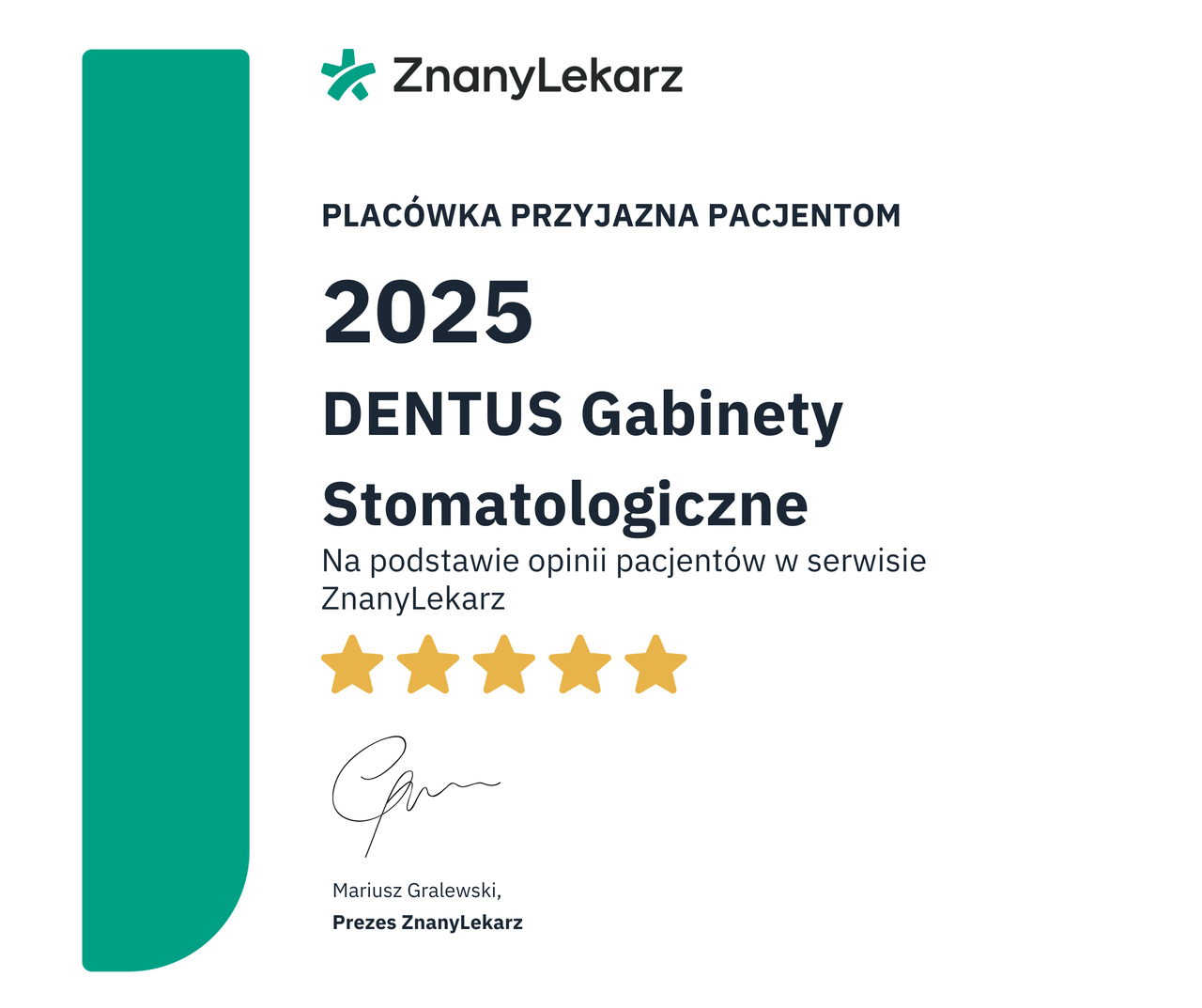 dentus gabiinety stomatologiczne placówka godna zaufania